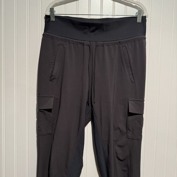 Athleta Gray Chelsea Utility Cargo Joggers Size 8 - Picture 2 of 6
